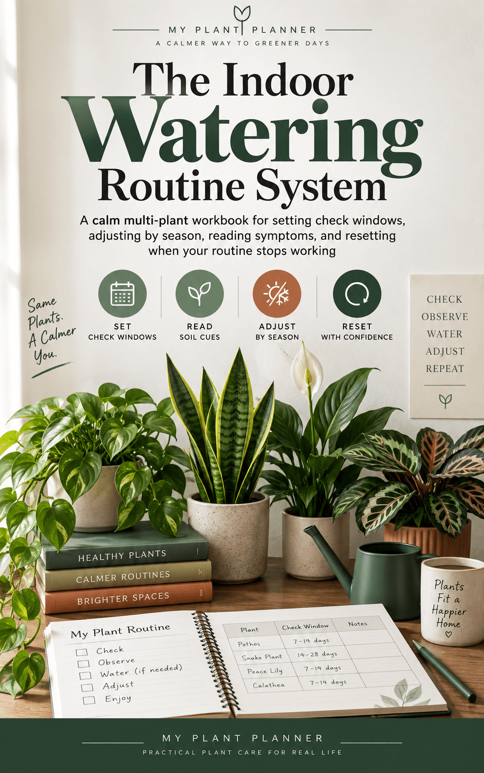 The Indoor Watering Routine System ebook cover